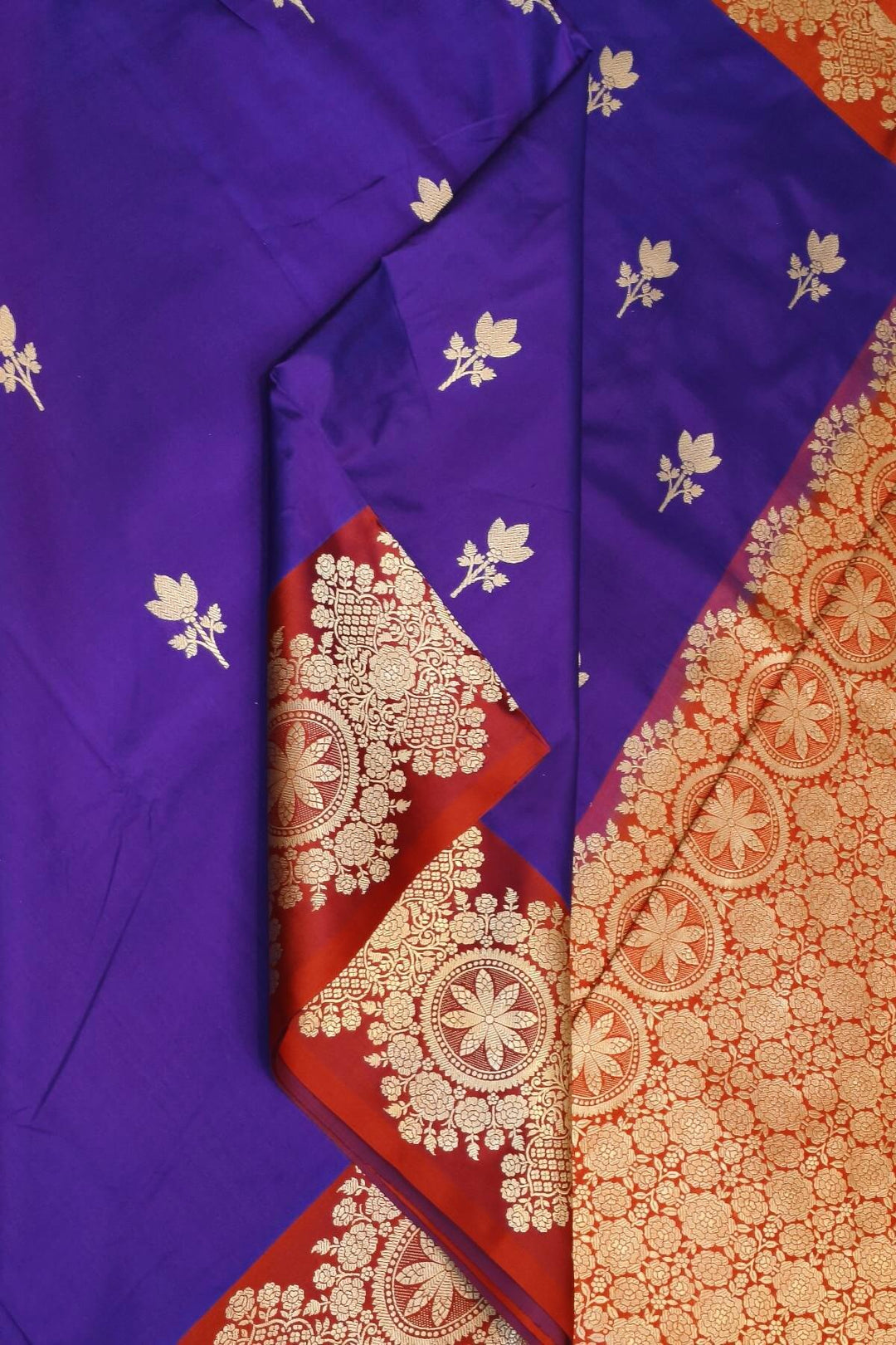 Handloom Banarasi katan pure silk saree in blue
