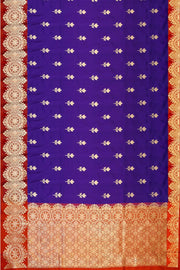 Handloom Banarasi katan pure silk saree in blue