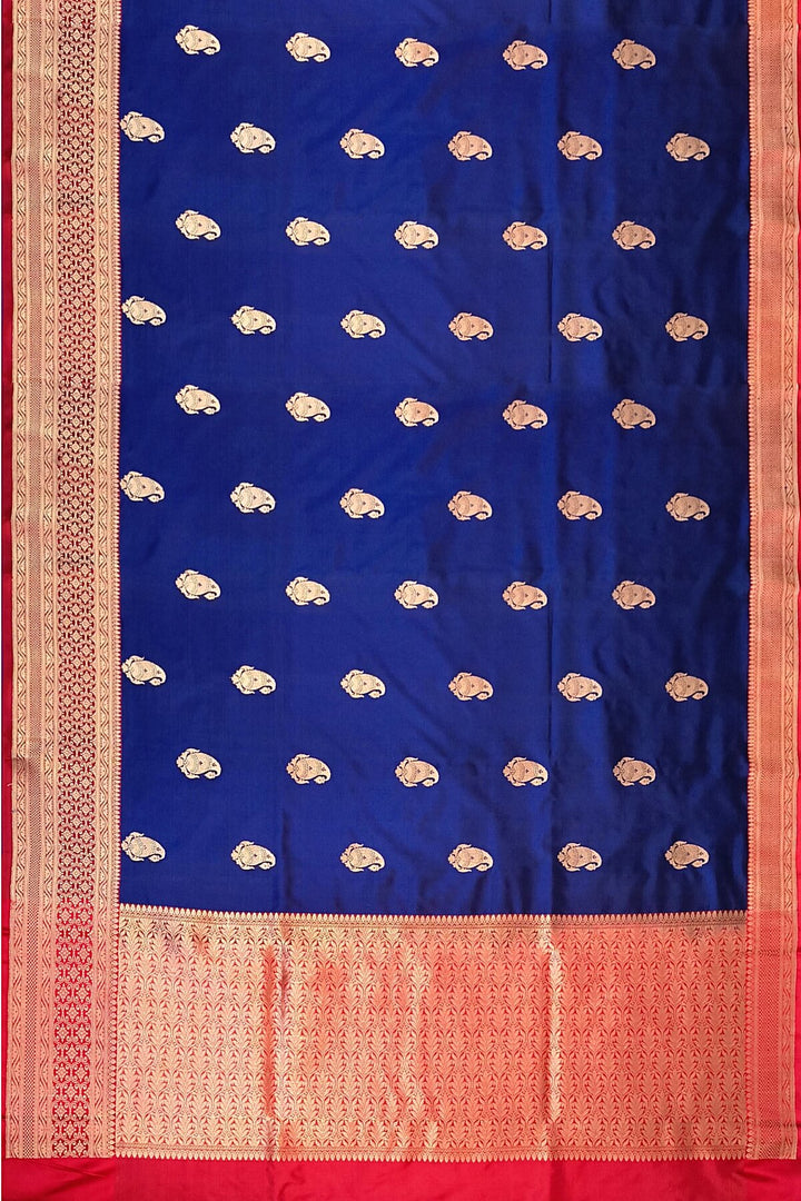 Banarasi katan pure silk saree in blue