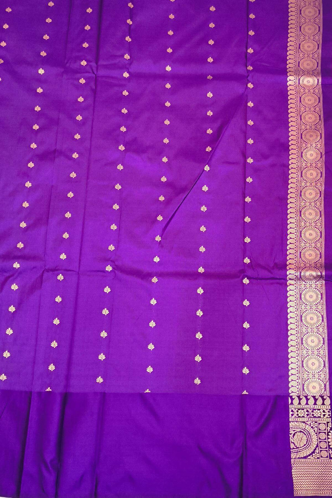 Banarasi katan pure silk saree in orange