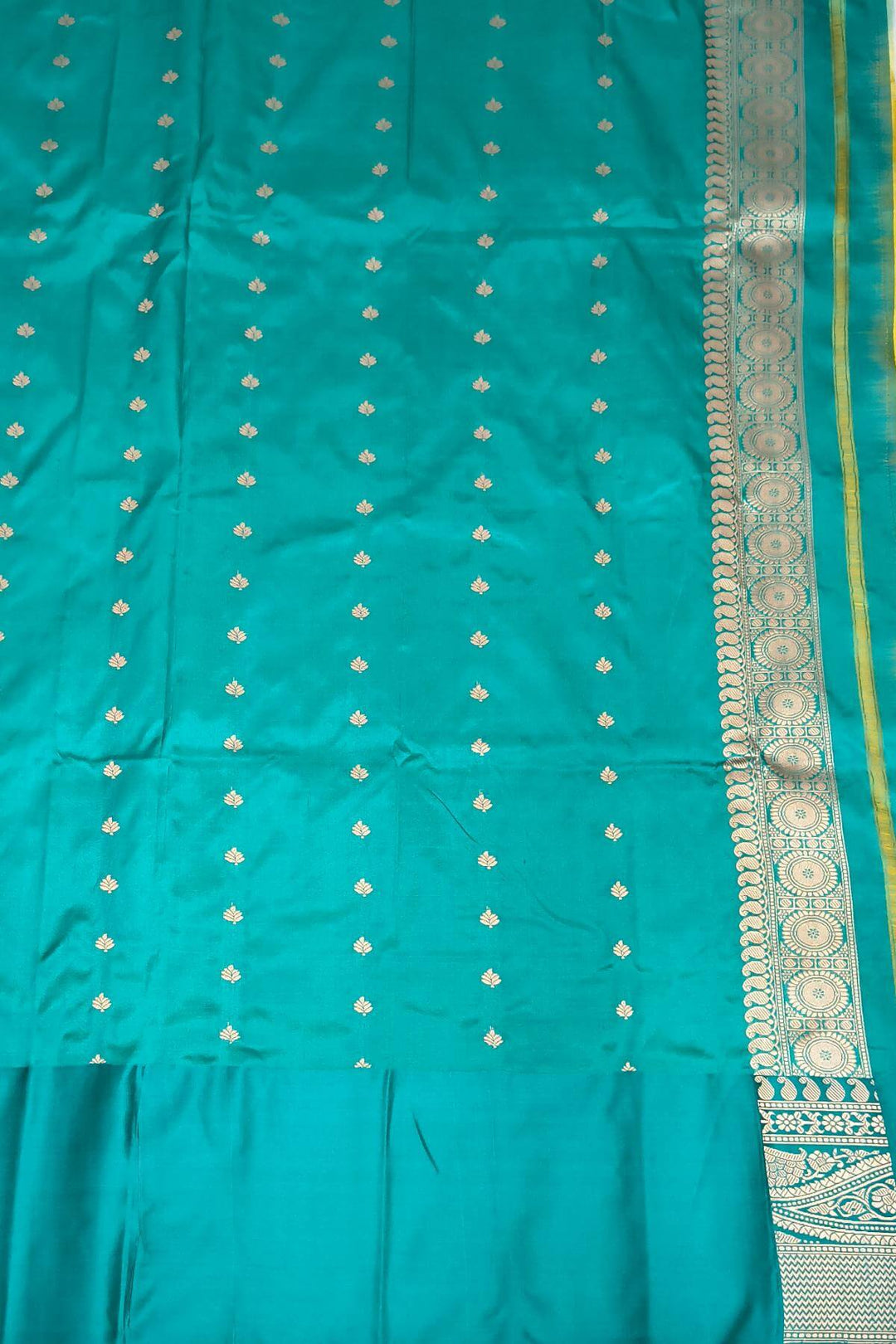 Banarasi katan pure silk saree in yellow