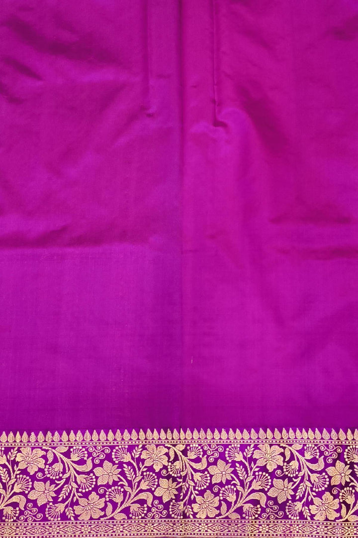 Banarasi katan pure silk saree in peach