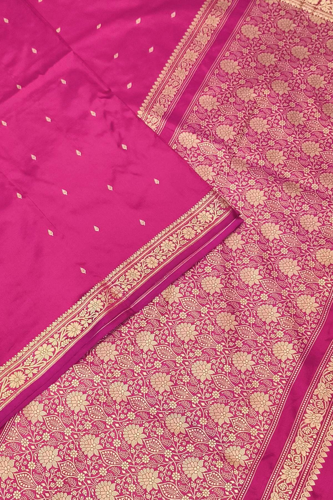 Banarasi katan pure silk saree in pink