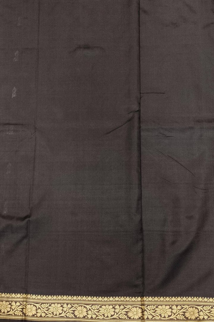 Banarasi katan pure silk saree in black