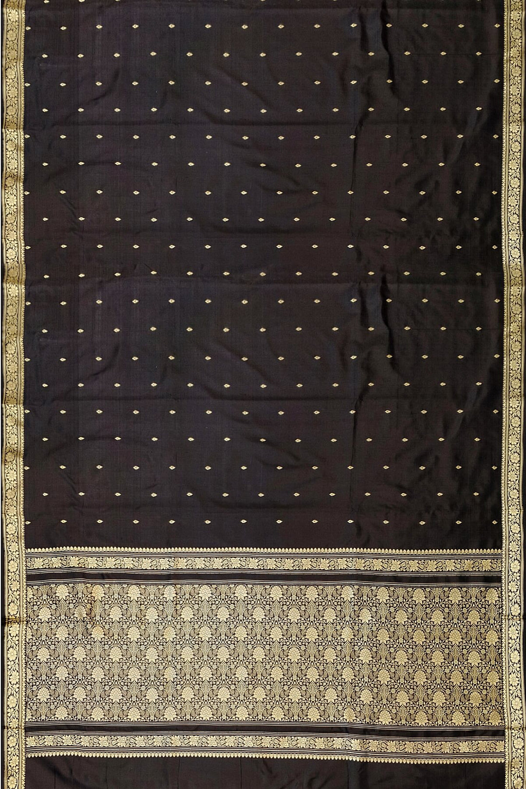 Banarasi katan pure silk saree in black