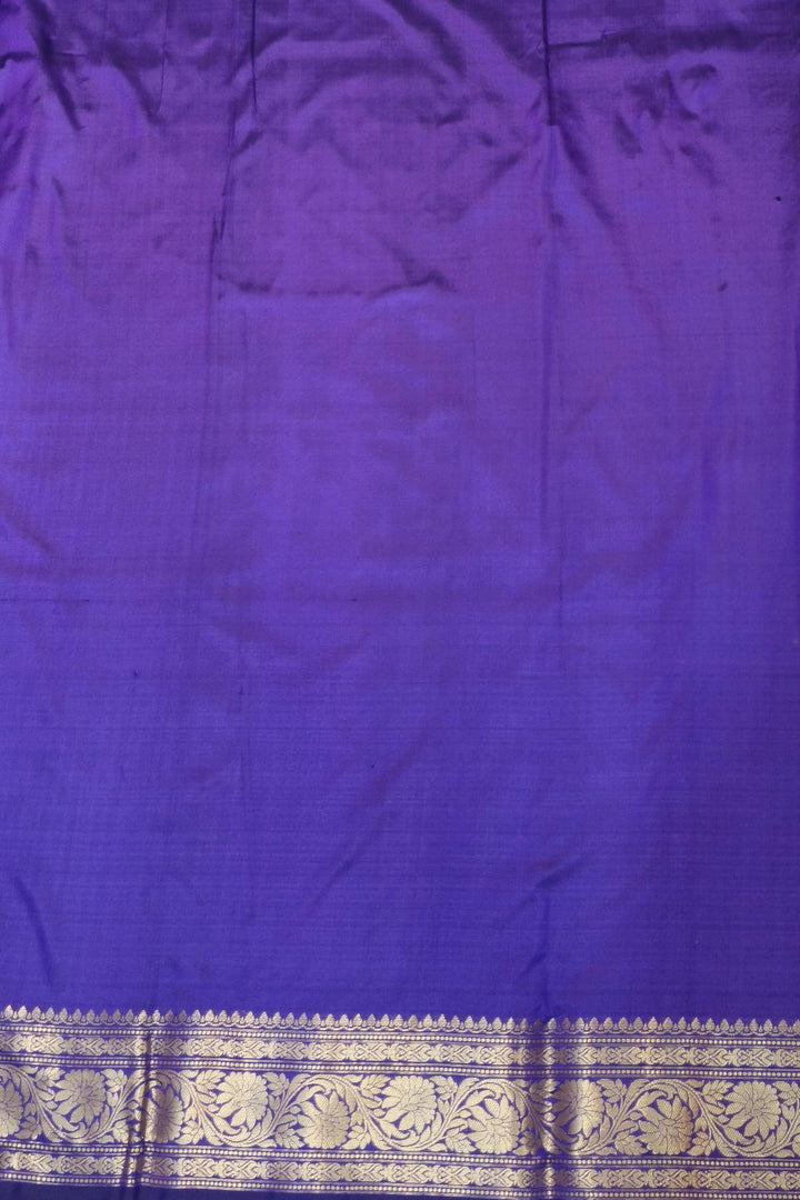 Banarasi katan pure silk saree in violet