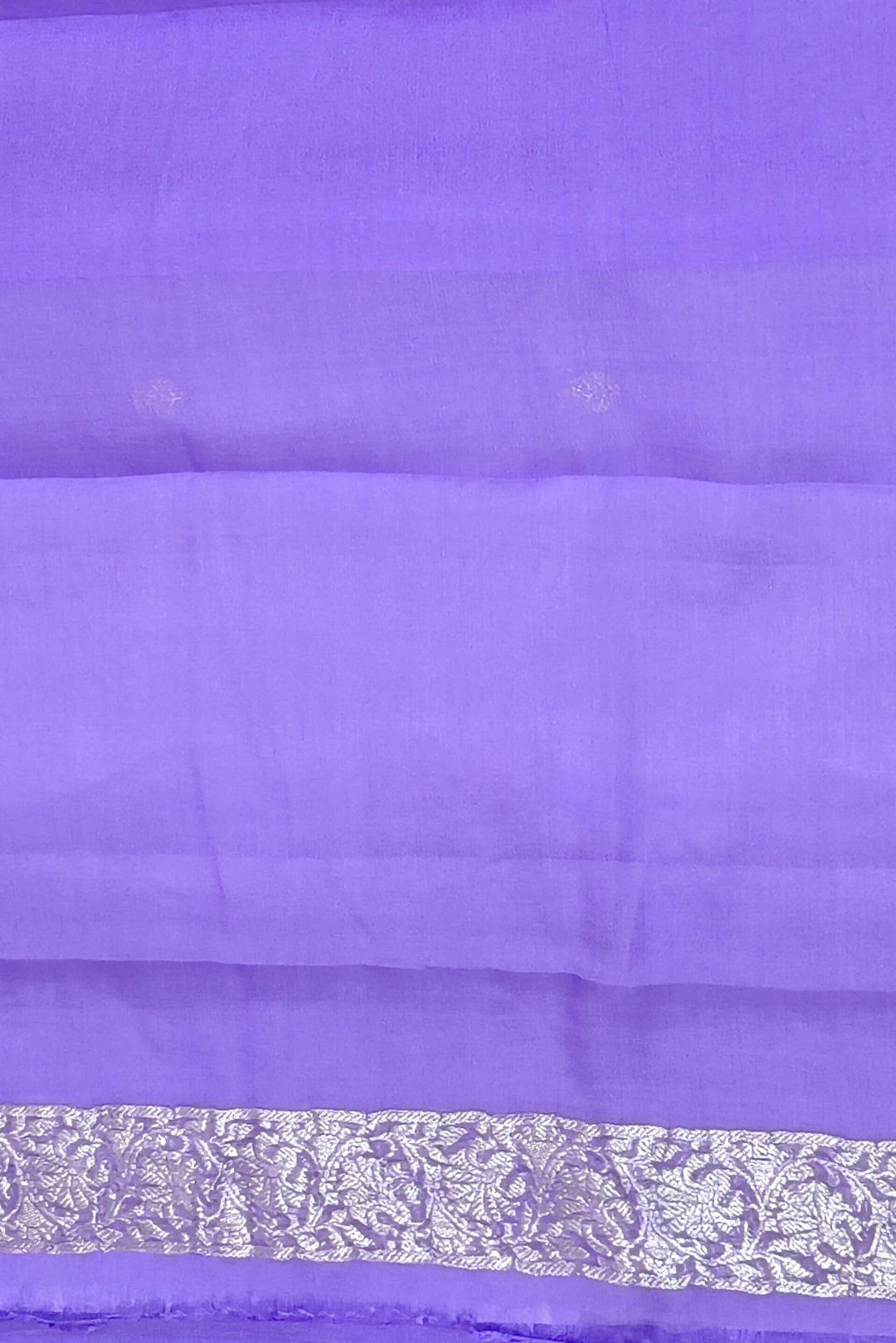 Banarasi silk chiffon saree in lavender