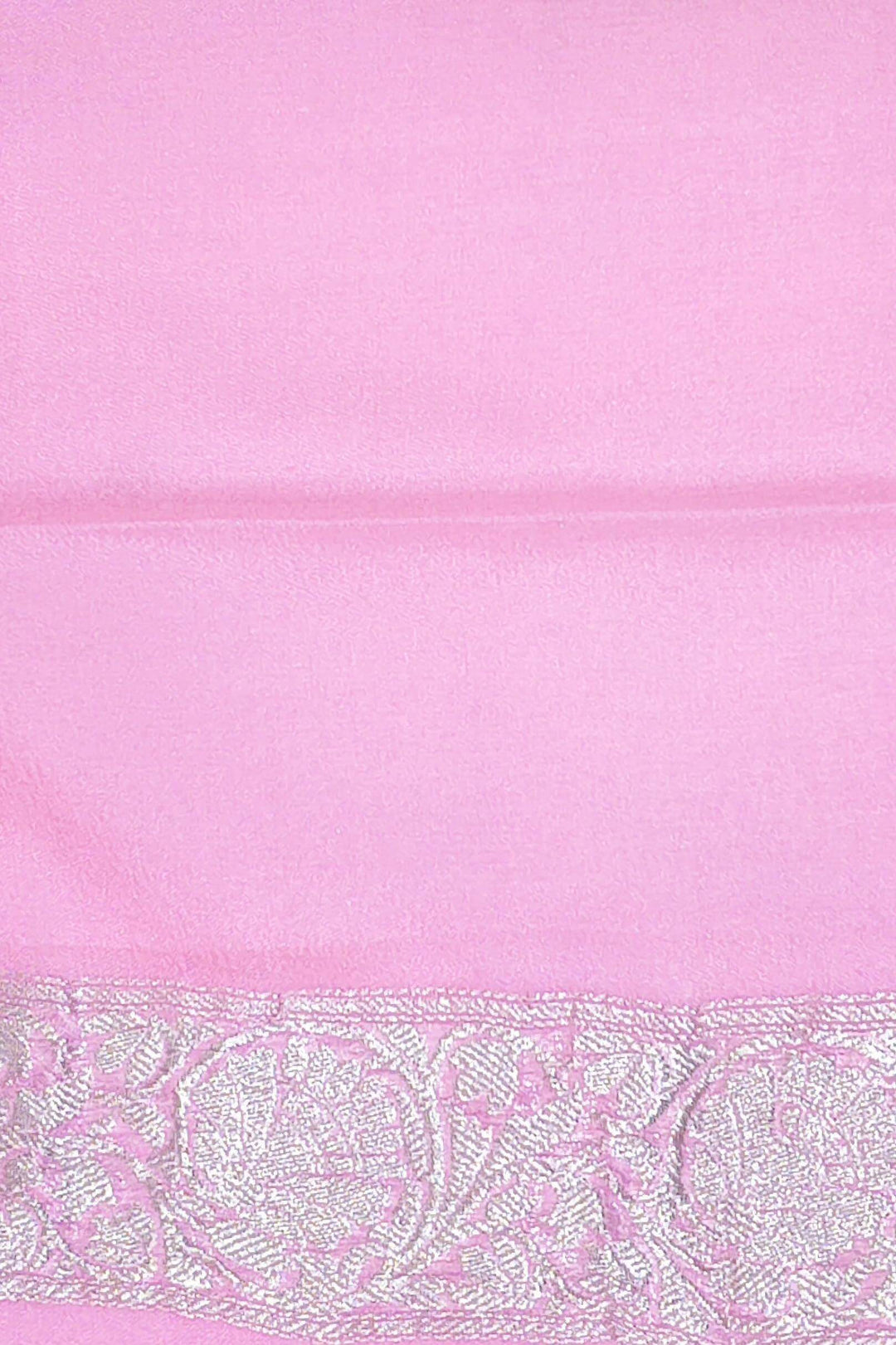 Banarasi silk chiffon saree in navy blue