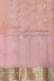 Banarasi kora (organza)  silk saree in  tri colour