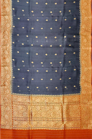 Banarasi kora (organza)  silk saree in  grey