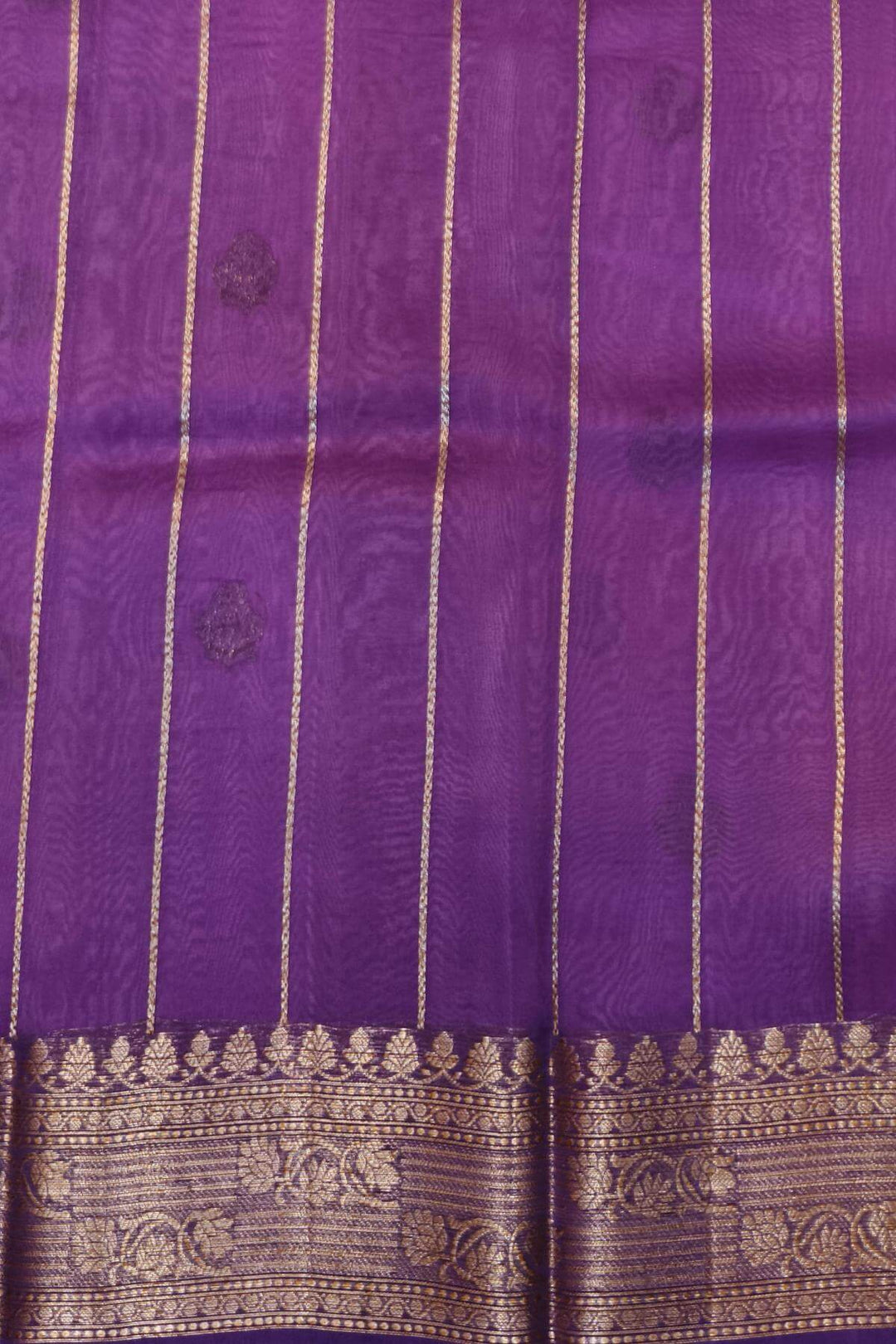 Banarasi kora (organza)  silk saree in  lavender