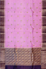 Banarasi kora (organza)  silk saree in  lavender