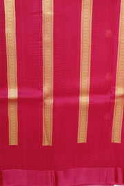 Banarasi kora (organza)  silk saree in  rani pink