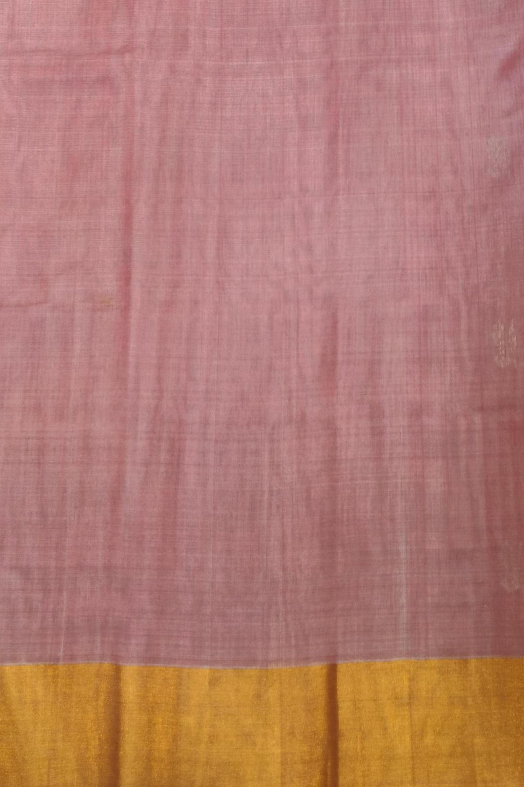 Chanderi silk cotton saree in onion pink