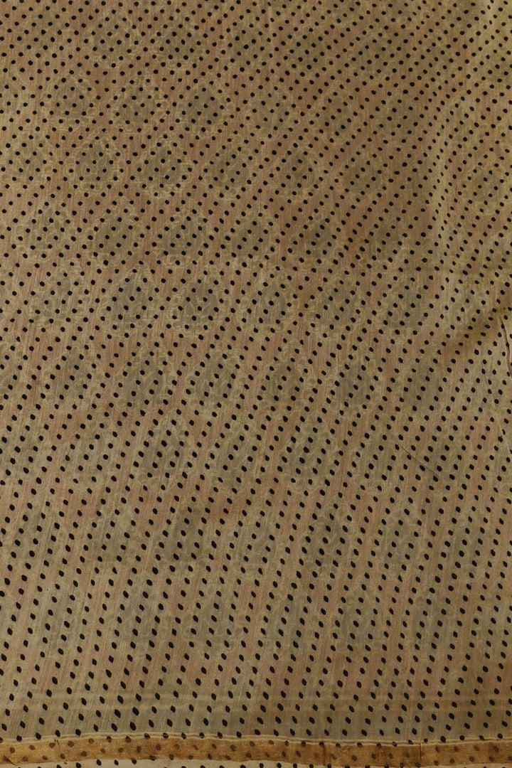 Bagru hand block print on Chanderi silk cotton saree in maroon