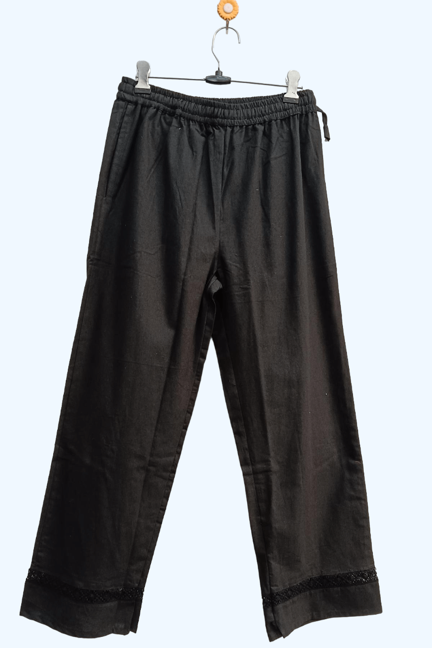 Bottom chikankari parallel pant