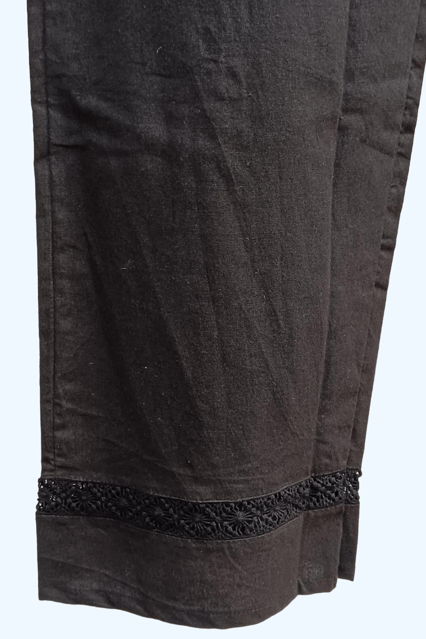 Bottom chikankari parallel pant