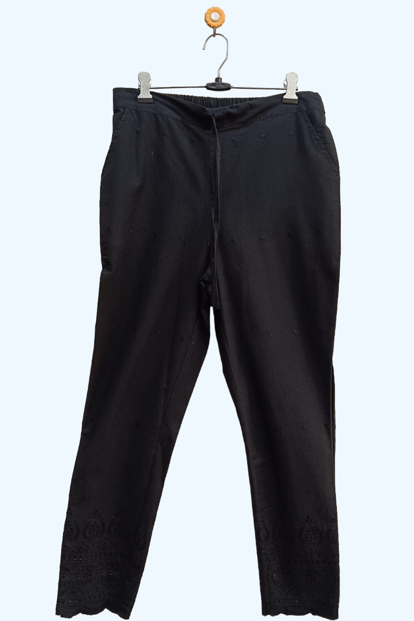 Cotton full chikan pants