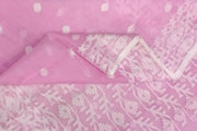 Muslin jamdani saree in pink