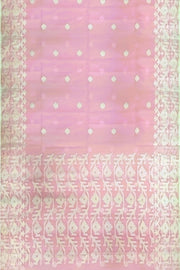 Muslin jamdani saree in pink