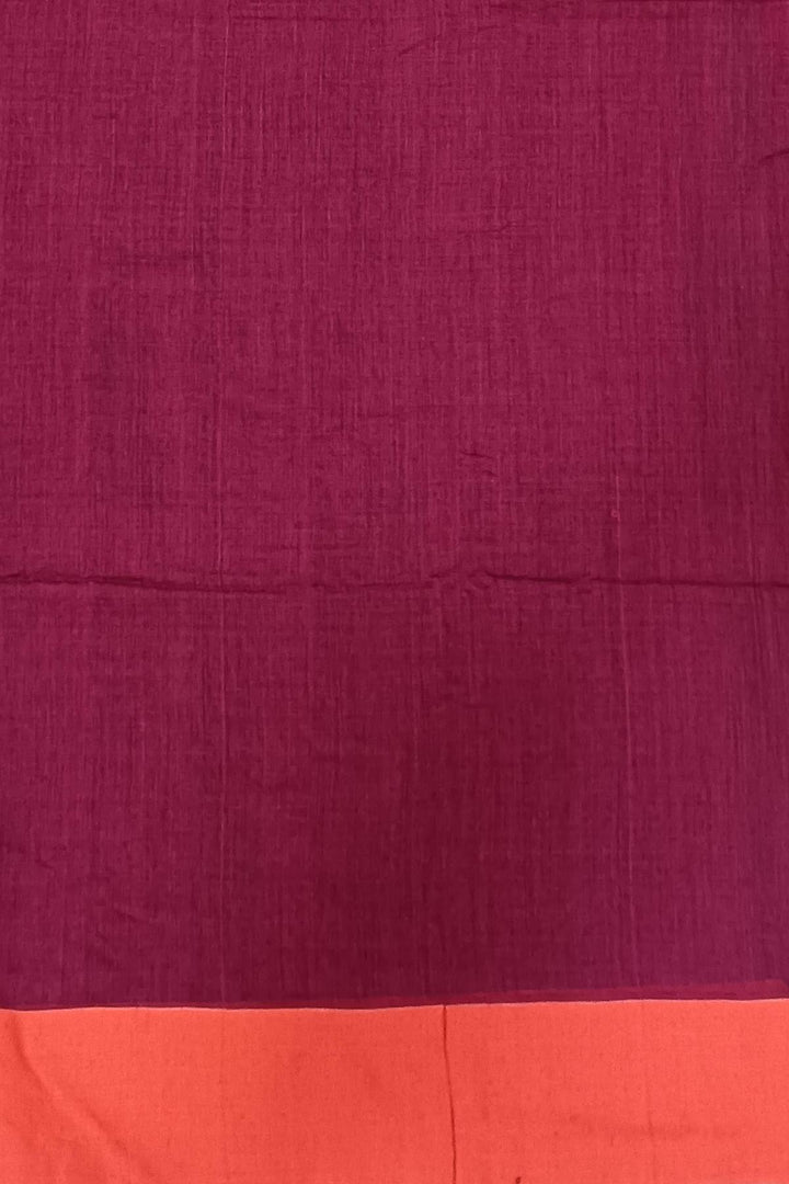 Handloom soft cotton saree in bottle green with jamdani pallu