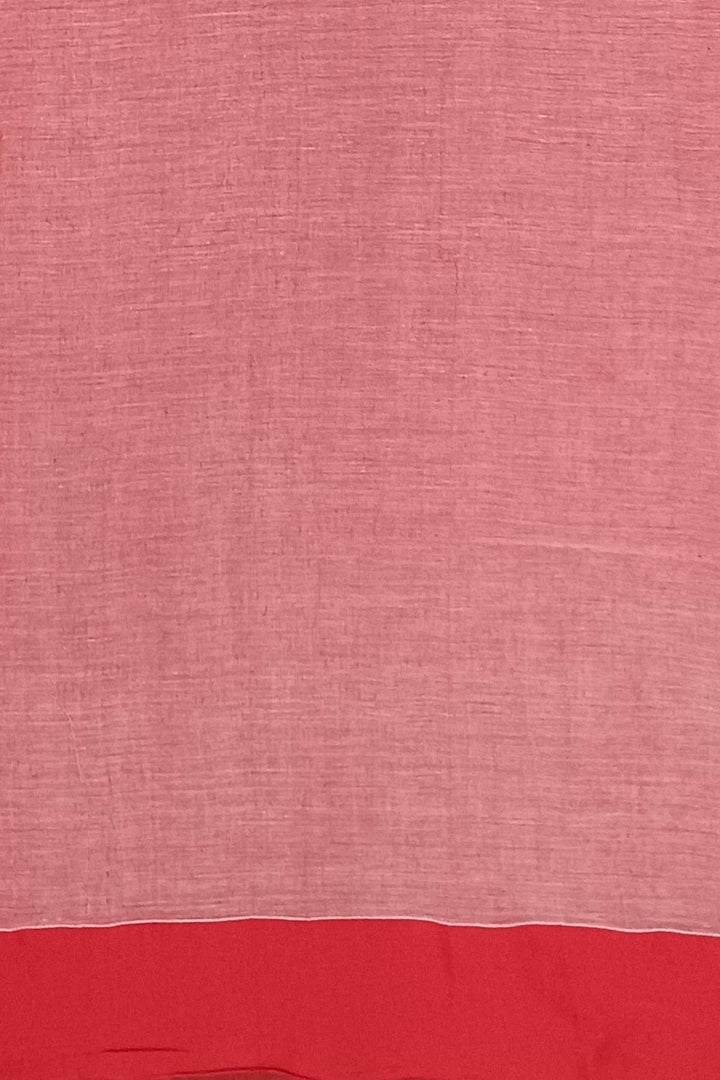 Handloom soft cotton saree in grey with jamdani pallu