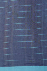 Soft cotton saree in purple in checks