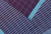 Soft cotton saree in purple in checks