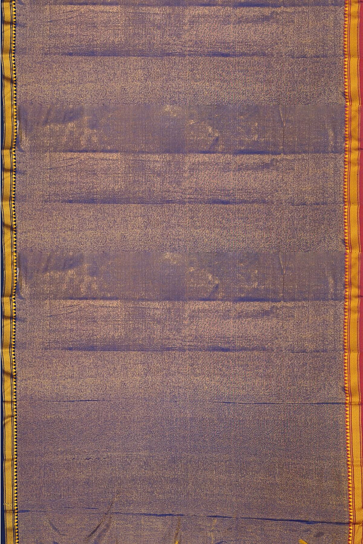 Small border soft tissue cotton saree in violet