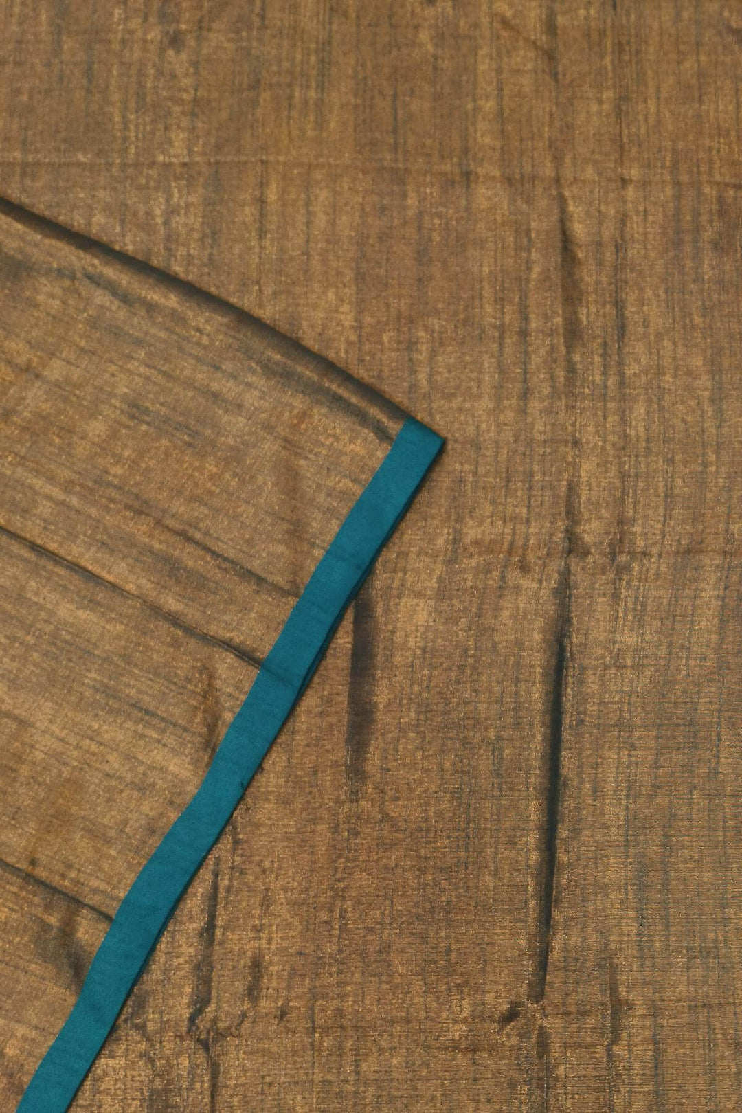 Small border soft tissue cotton saree in olive green