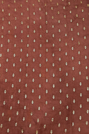 Dola silk saree in pichwai design in chickoo colour