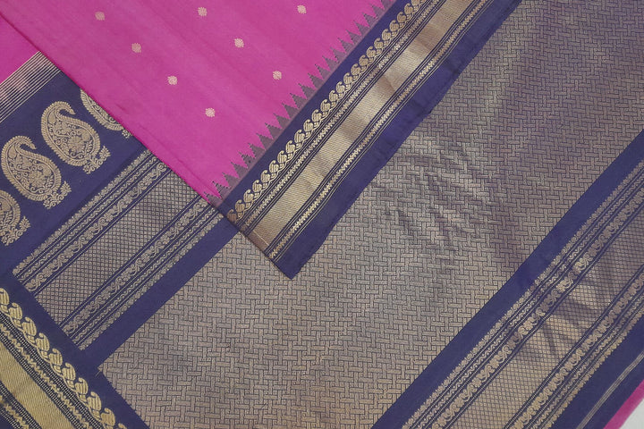 Gadwal pure silk saree in pink