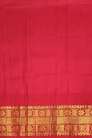 Gadwal pure silk  printed  kalamkari  dark green saree with floral & birds motifs .