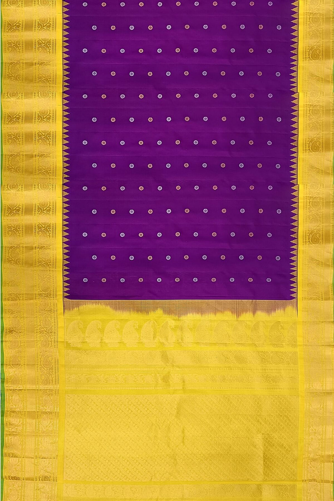 Gadwal pure silk saree in purple