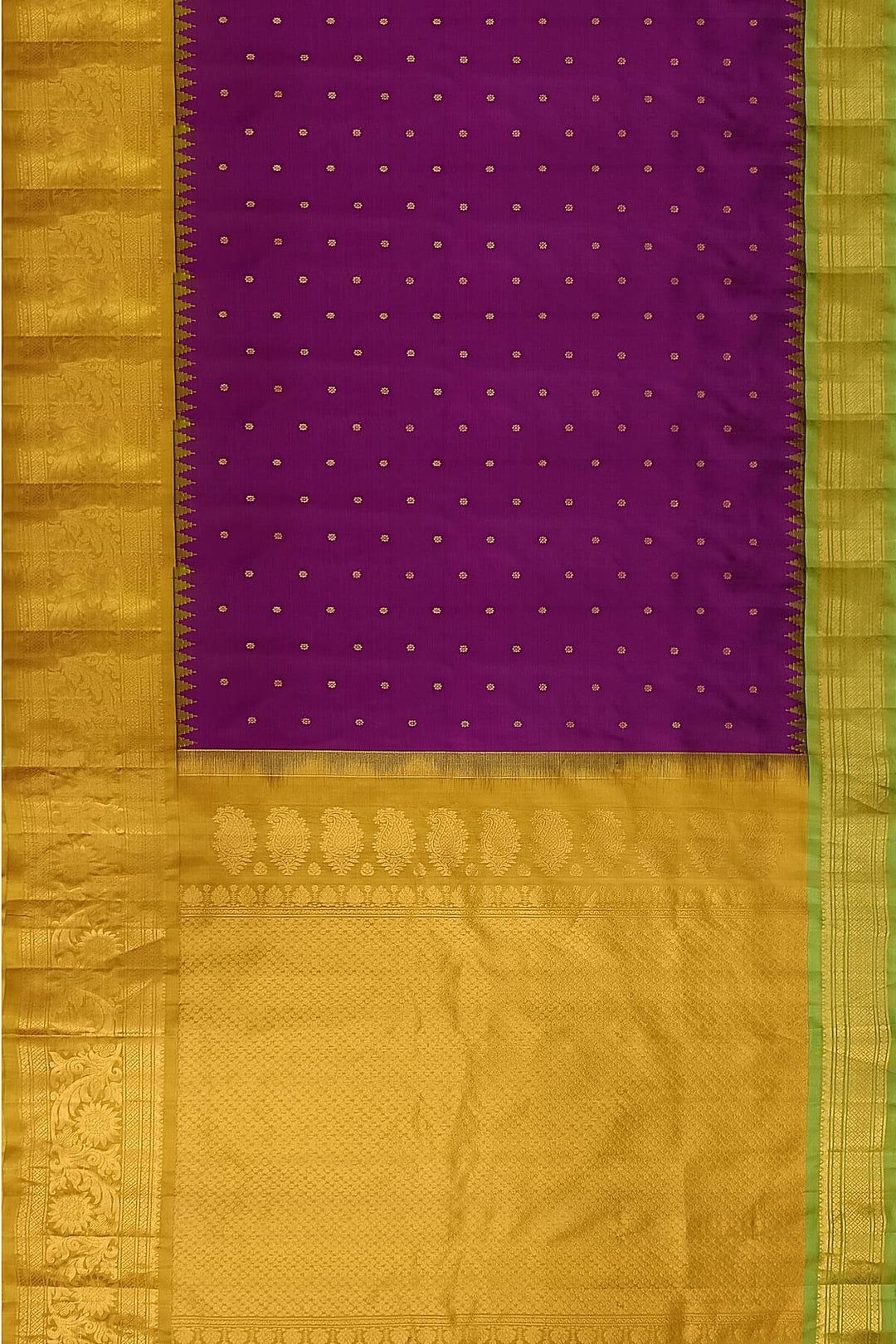 Gadwal pure silk saree in purple