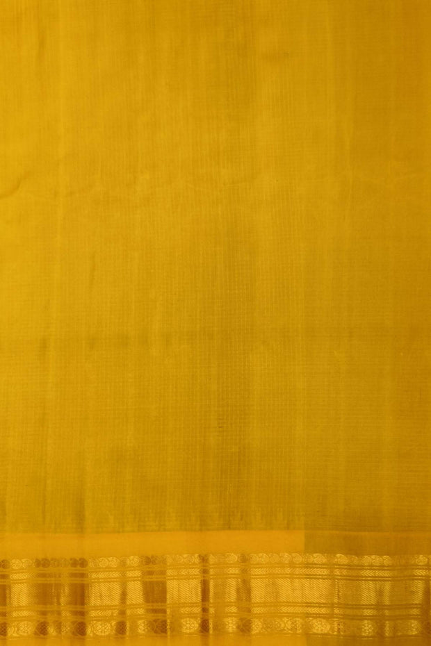 Gadwal pure silk saree in wine in fine checks  with small buttis