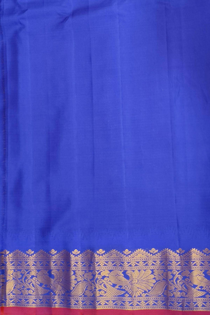 Gadwal pure silk saree in mango yellow in fine checks