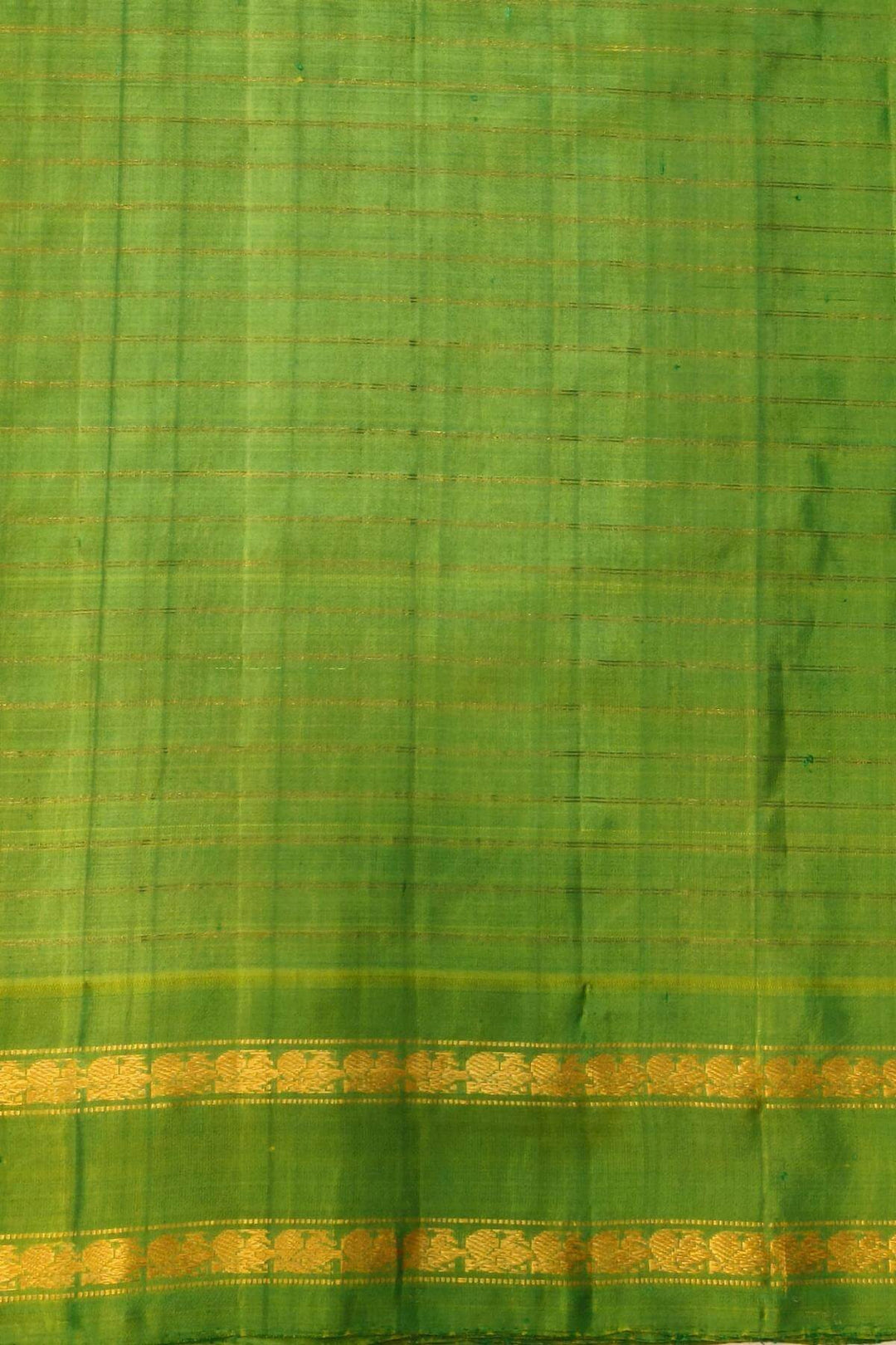 Handwoven Gadwal pure silk saree in red with checks on the body