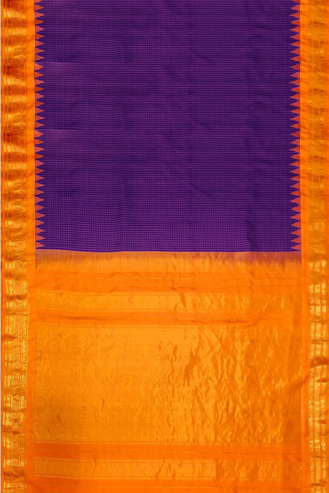 Gadwal pure silk saree in purple