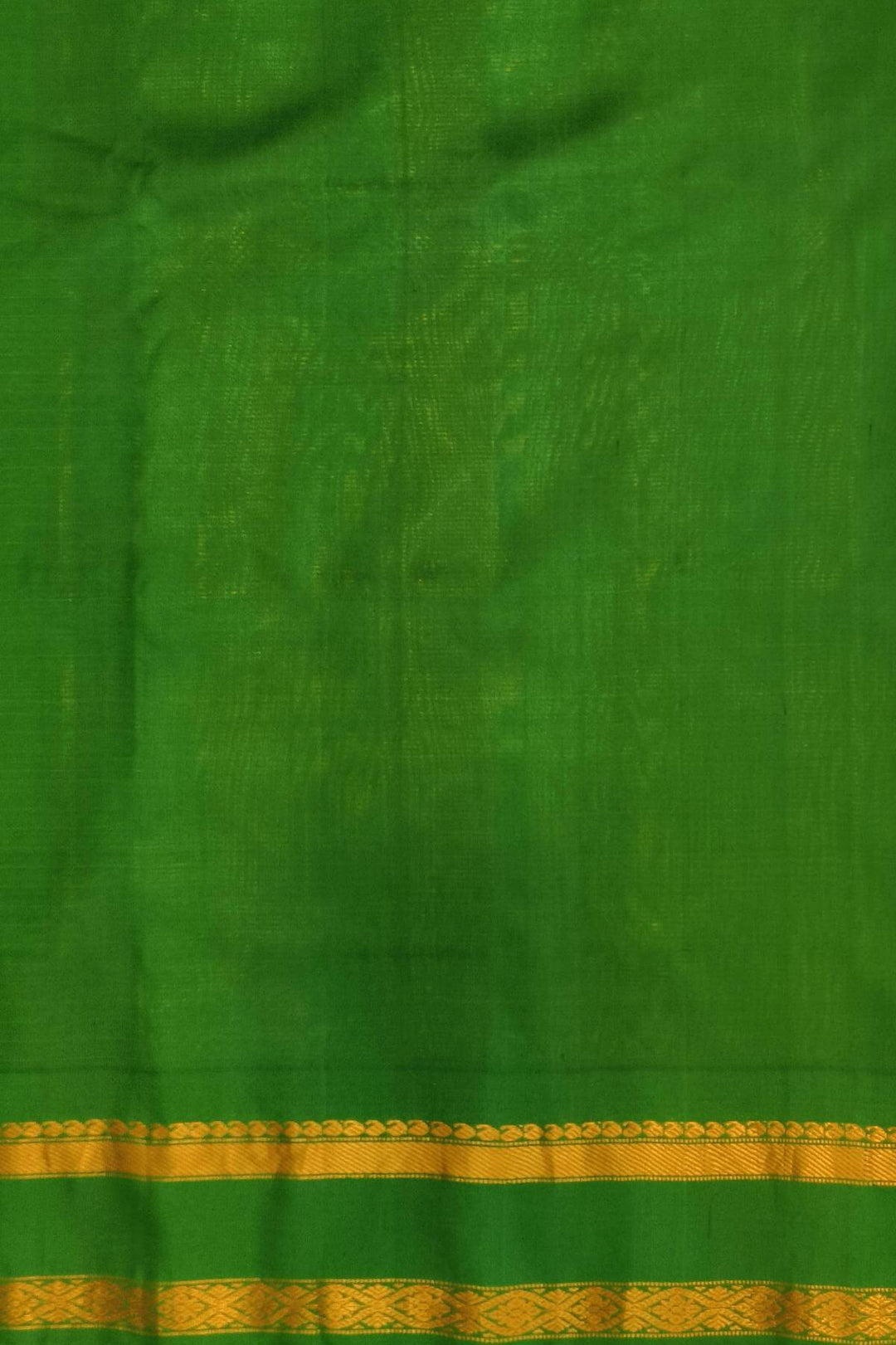 Handwoven Gadwal pure silk saree in pink with checks on the body