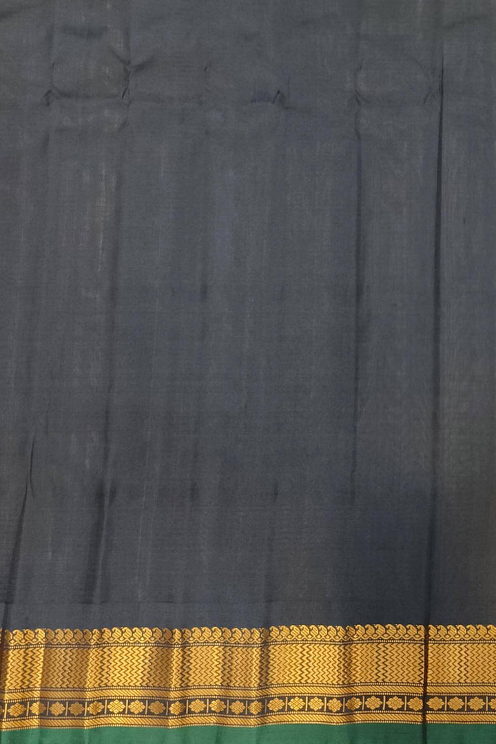 Gadwal pure silk saree in  yellow