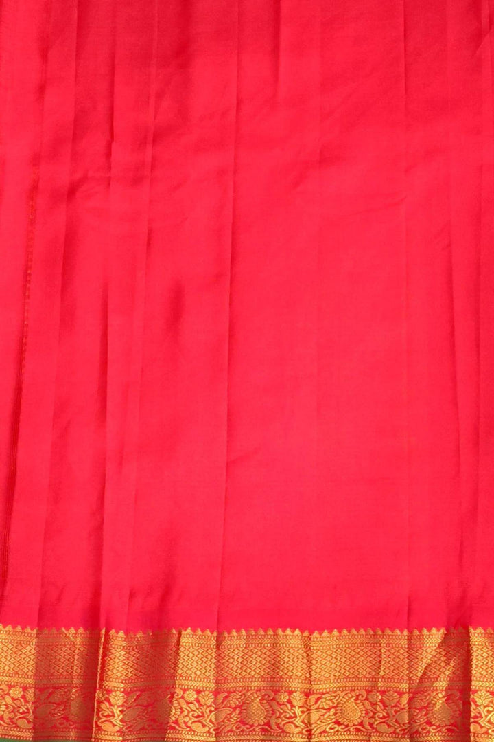 Gadwal pure silk saree in brown