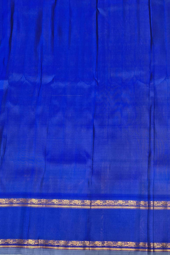 Gadwal pure silk saree in yellow in stripes