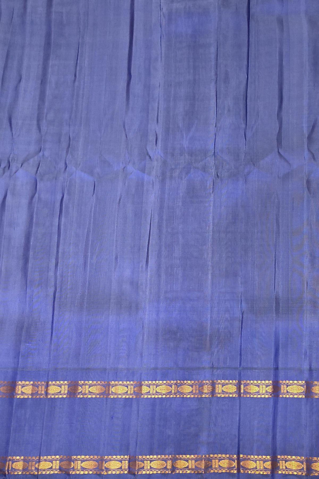 Gadwal pure silk saree in off white in stripes