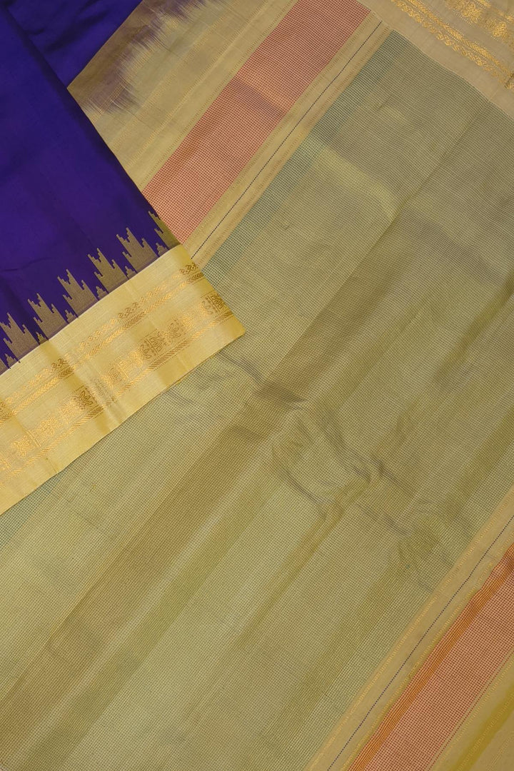 Gadwal pure silk saree in purple