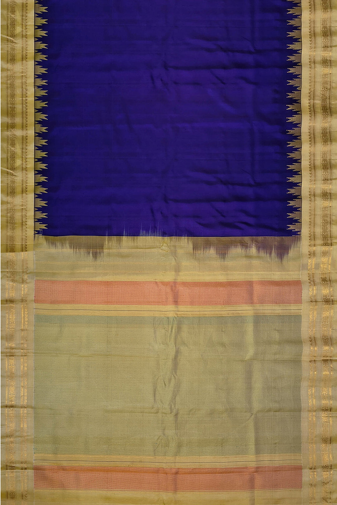 Gadwal pure silk saree in purple