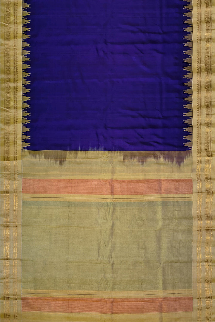 Gadwal pure silk saree in purple