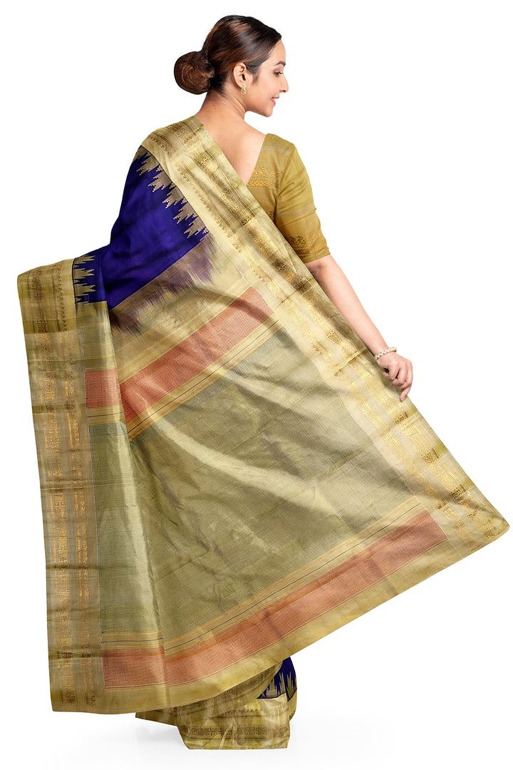 Gadwal pure silk saree in purple
