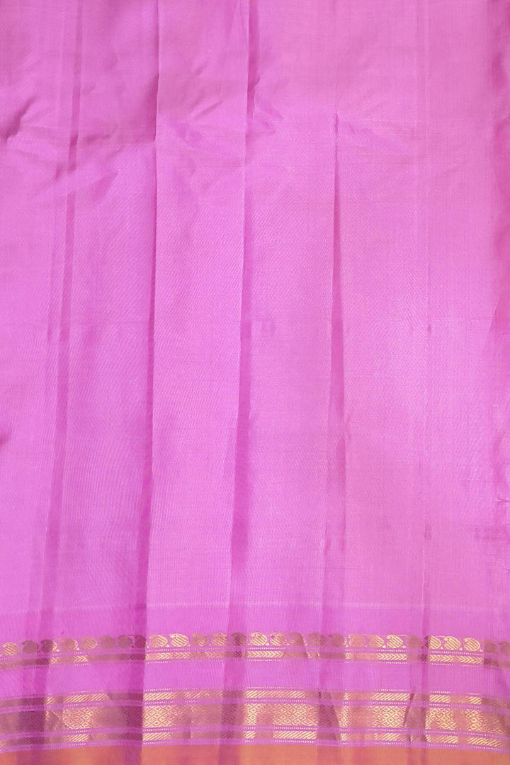 Gadwal pure silk saree in brown in zari stripes