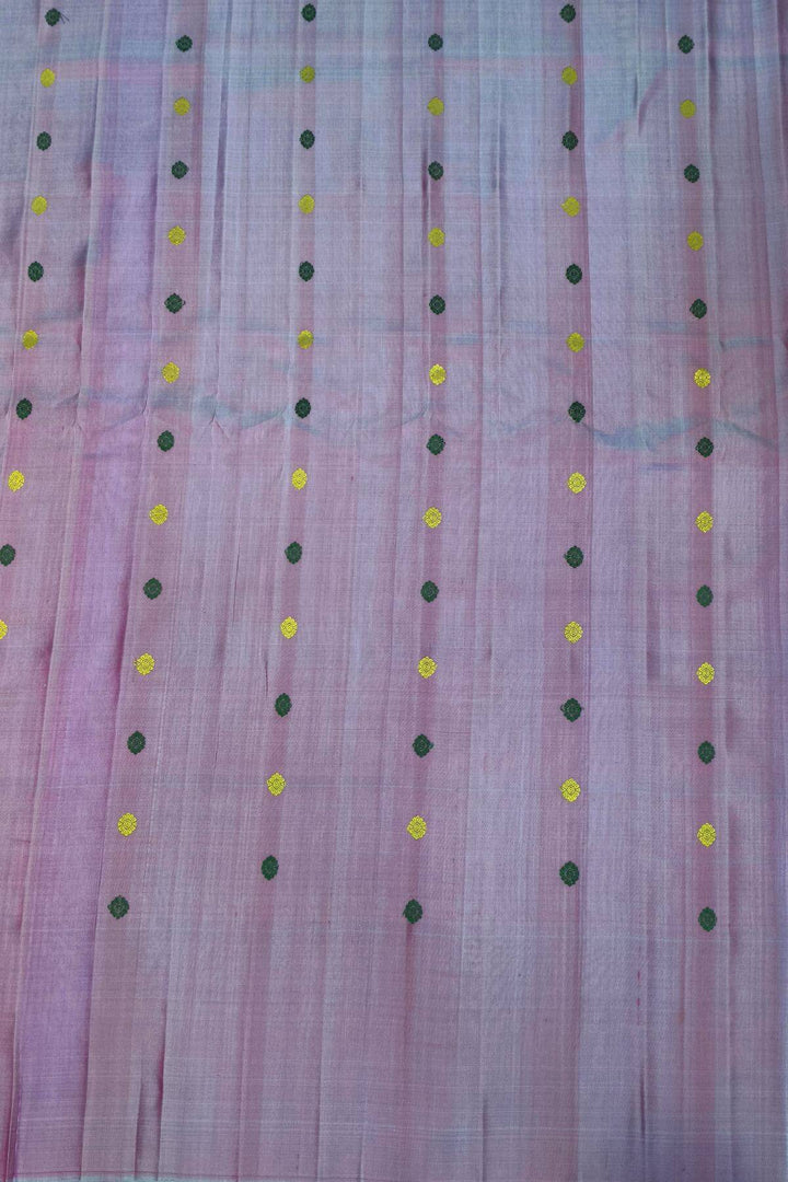 Gadwal pure silk saree in blue with multicolour buttis